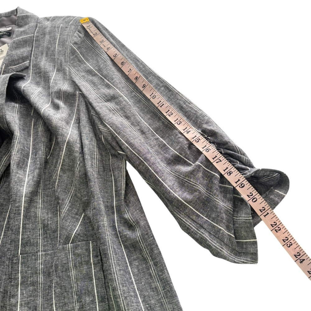 Lane Bryant NWT The Bryant Blazer Pinstripe Gray Plus Size 24 Career Business - Picture 16 of 16
